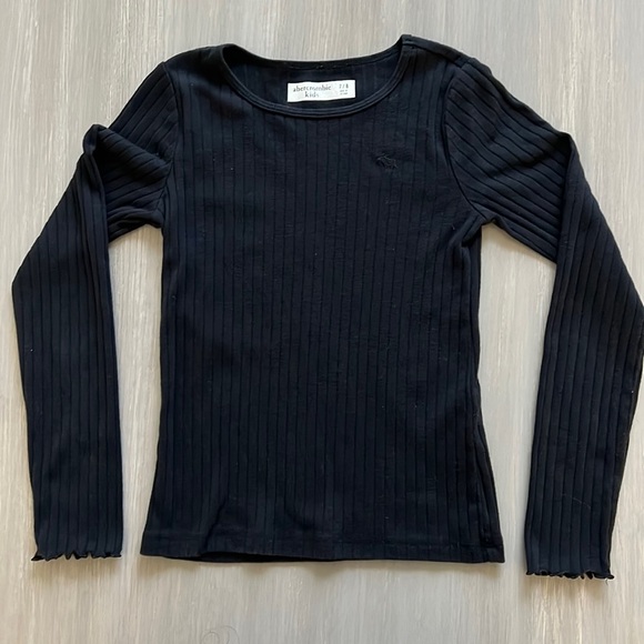 abercrombie kids Other - Abercrombie Kids Black Long Sleeve Ribbed Shirt